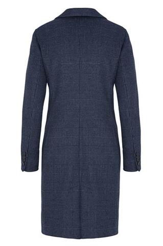 Dwurzędowy płaszcz w kratkę Wiktoria Tweed 84030 - 37611