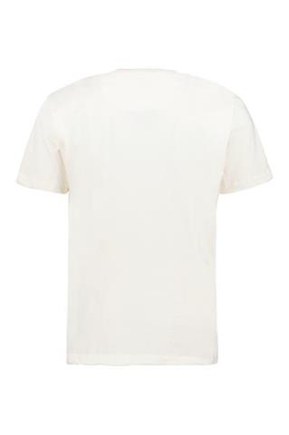 T-shirt męski bawełniany écru 78023 - 380111