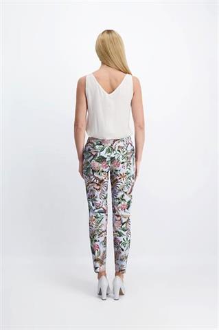 Spodnie damskie w roślinny wzór 85901 - 381611
