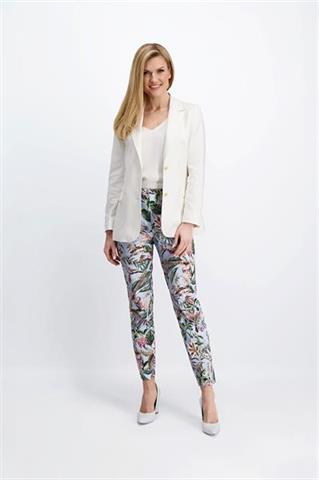 Spodnie damskie w roślinny wzór 85901 - 381631