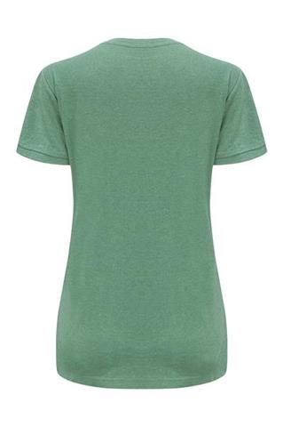 Zielony t-shirt bawełniany V-neck 58735 - 381991