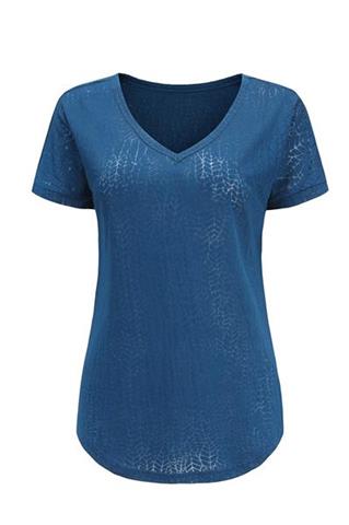 T-shirt damski V-neck 58739 - 382131