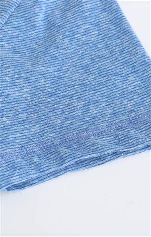 Niebieska koszulka w poziome prążki 58761 - 382301