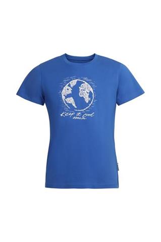 Niebieski t-shirt męski z organicznej bawełny 58784 - 382421