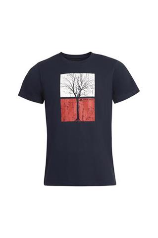 Granatowy t-shirt męski z organicznej bawełny 58783 - 382441