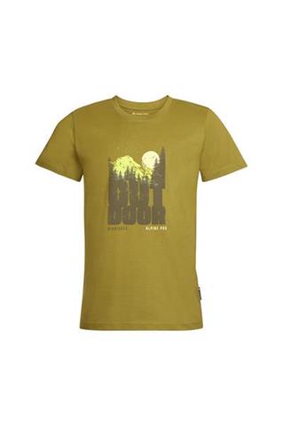 Zielony t-shirt męski z nadrukiem 58797 - 382841