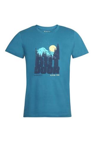 T-shirt męski w morskim odcieniu 58798 - 382861