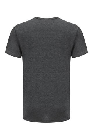 Grafitowy t-shirt męski V-neck 58805 - 383401