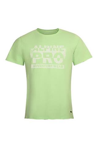 Zielony t-shirt męski z białym nadrukiem 58786 - 383731