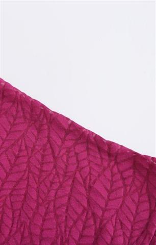 Fuksjowy t-shirt damski V-neck 58740 - 384151