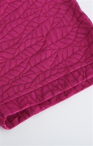 Fuksjowy t-shirt damski V-neck 58740 - 384161