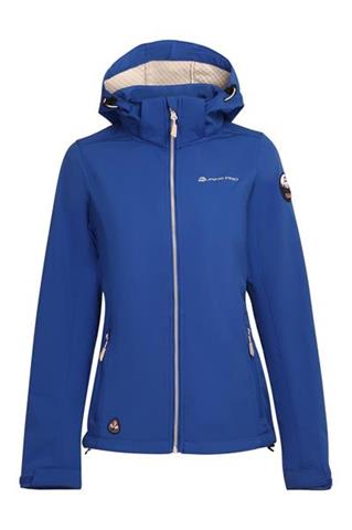 Niebieski damski SoftShell z odpinanym kapturem 58718 - 386761