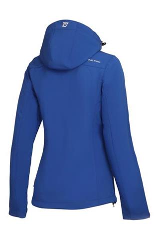 Niebieski damski SoftShell z odpinanym kapturem 58718 - 386771