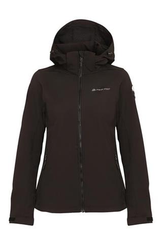 Czarny damski SoftShell z odpinanym kapturem 58719 - 386791