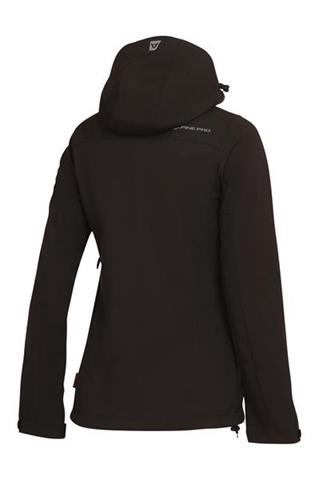 Czarny damski SoftShell z odpinanym kapturem 58719 - 386801