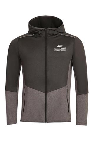 Grafitowa bluza męska Cool Dry z kapturem 58774 - 387651