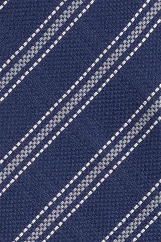 Granatowy krawat męski w pasy 57490 - 387961