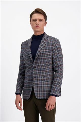 Marynarka męska z wełną jagnięcą i z lnem 46145 - 388901