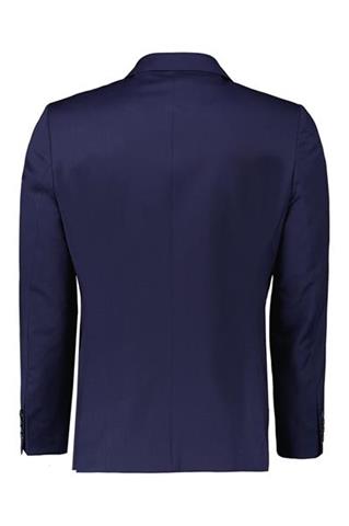 Granatowy garnitur męski z wełną 35316 - 390571