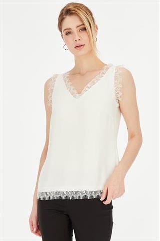 Elegancka biała bluzka damska 58836 - 391301