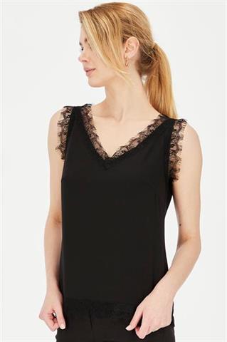 Elegancka czarna bluzka damska 58837 - 391351
