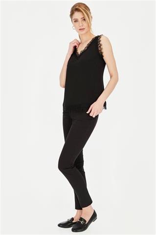 Elegancka czarna bluzka damska 58837 - 391391