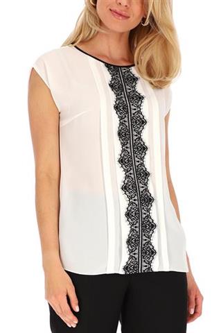Elegancka bluzka damska z koronką 58847 - 392101