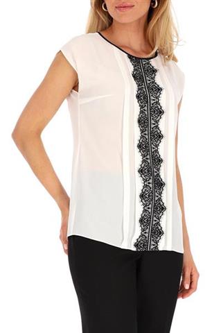 Elegancka bluzka damska z koronką 58847 - 392111