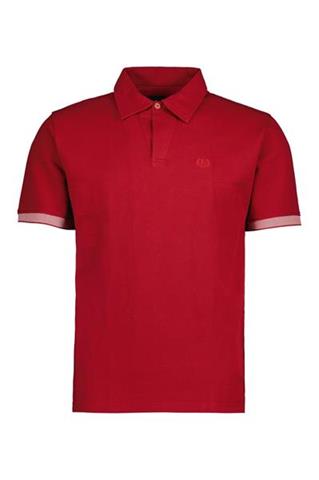 Bordowe polo męskie 74038 - 393311