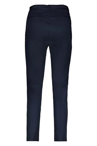 Granatowe spodnie damskie chino 84175 - 395141