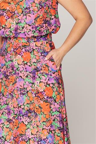 Spódnica w kwiatowy wzór 58865 - 397161