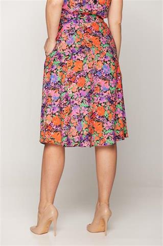 Spódnica w kwiatowy wzór 58865 - 397171