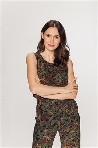 Kolorowa bluzka z wiskozy 58874 - 397681