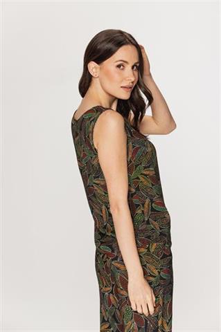 Kolorowa bluzka z wiskozy 58874 - 397691