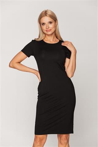 Czarna dopasowana sukienka 58883 - 398251