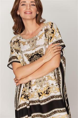 Sukienka oversize we wzory 58884 - 398291