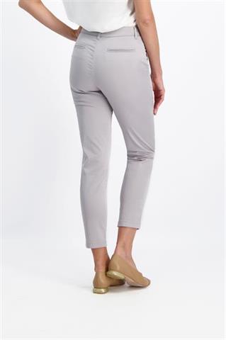 Szare spodnie damskie chinos 84057 - 399491