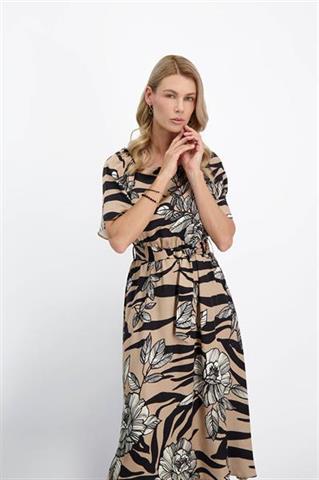 Sukienka midi we wzory 86040 - 401011