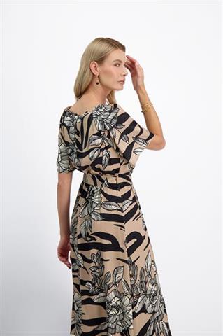 Sukienka midi we wzory 86040 - 401031