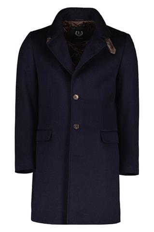 Granatowy płaszcz z wełny 29863 - 404721