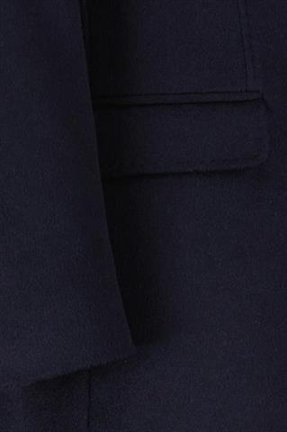 Granatowy płaszcz z wełny 29863 - 404741