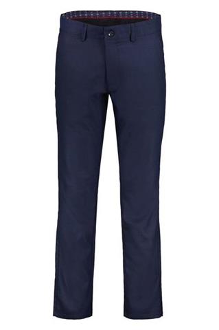 Granatowe spodnie w mikro wzór 64678 - 404831