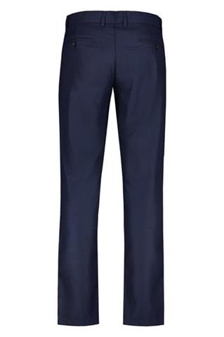 Granatowe spodnie w mikro wzór 64678 - 404841