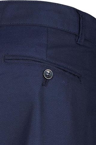 Granatowe spodnie w mikro wzór 64678 - 404851