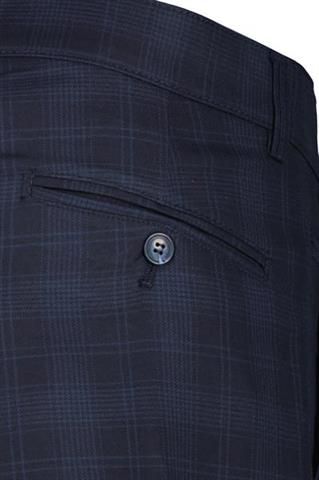 Granatowe spodnie w kratę 64679 - 405861