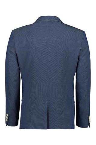 Niebieski garnitur w mikro wzór 30859 - 407711