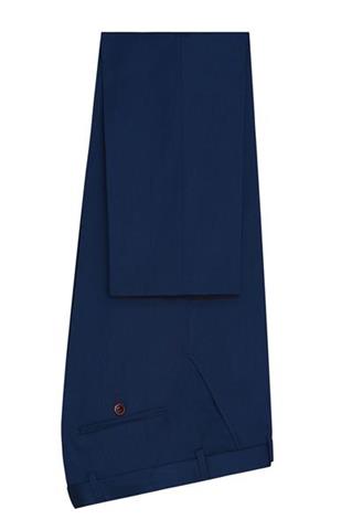 Niebieski garnitur męski w toczone prążki 35150 - 40961