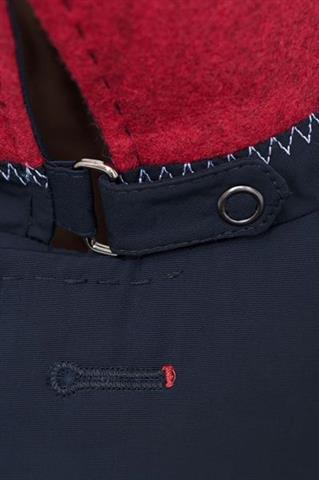 Granatowy klasyczny płaszcz 12215 - 41