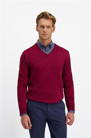 Sweter v-neck z wełną 74076 - 416911