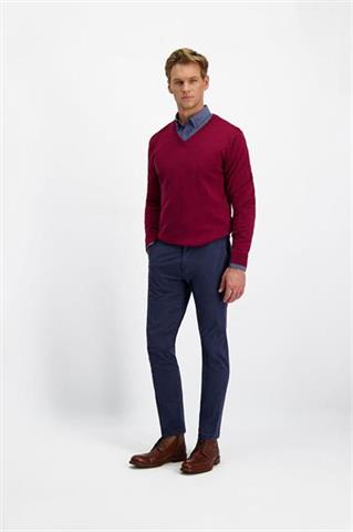 Sweter v-neck z wełną 74076 - 416931